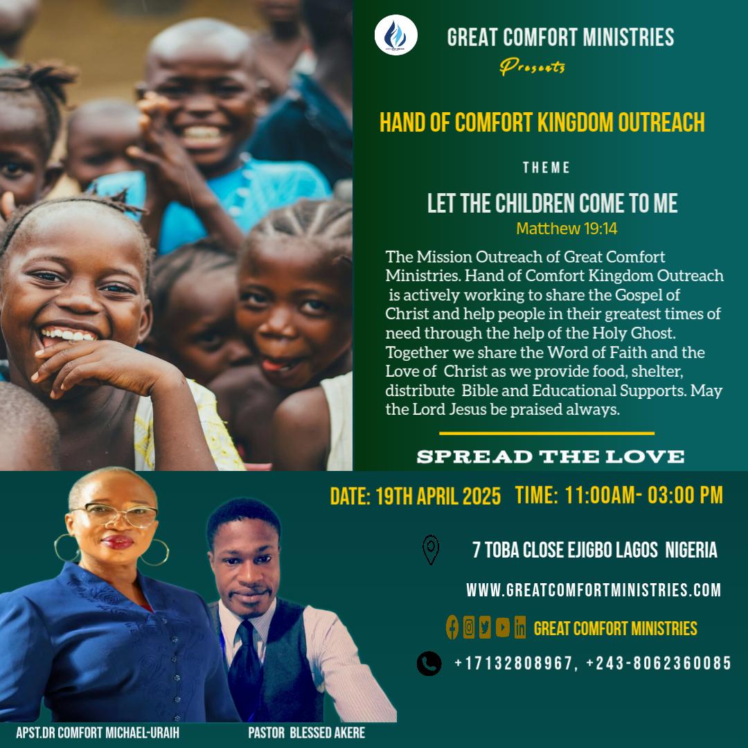 Hand of Comfort Kingdom Outreach Flyer